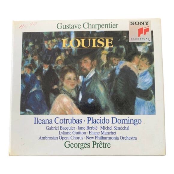 Charpentier: Louise/Prêtre, Cotrubas, Domingo - 3 CD Box Set MINT 1990 Sony Clas - Picture 1 of 10